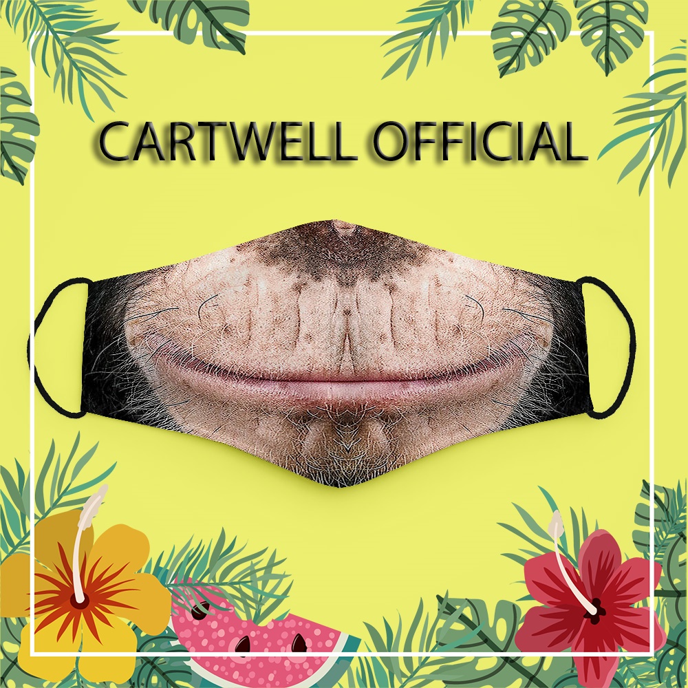 Khẩu trang cute thú cưng hoạt hình vui nhộn dễ thương đáng yêu Mặt Thú Cưng CARTWELL dày 2 lớp bảo vệ toàn diện dễ thở p