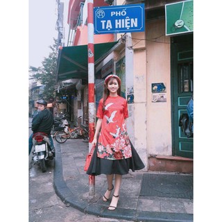 Áo dài cách tân chỉ còn màu vàng [Ảnh thật ở cuối]