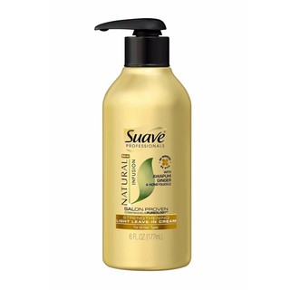 Kem dưỡng tóc Suave Professionals Light Leave In Cream NaturalInfusion Ginger 177ml (Mỹ)