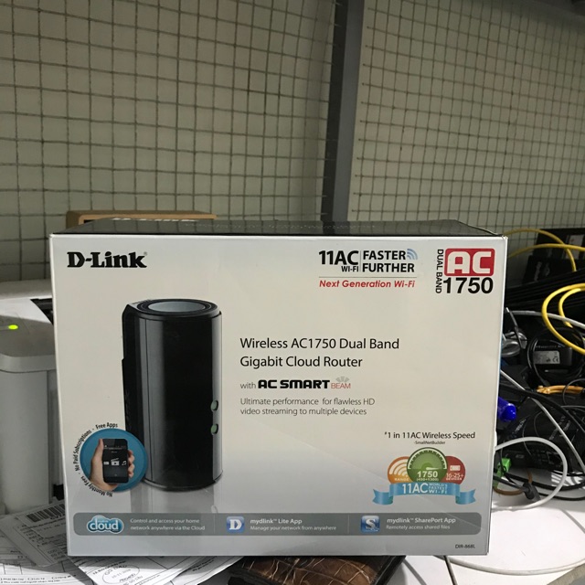 Bộ phát wifi D-Link DIR 868L hàng đẹp như mới nguyên hộp bảo hành 6 tháng | BigBuy360 - bigbuy360.vn
