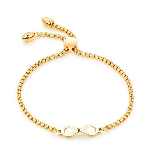 Lắc Tay Dây Rút Vô Cực Titan Ko Đen TT 2829