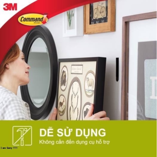 Bộ 8 miếng dán treo tranh 3M command 45x60cm loại 5.4kg và 7.2kg