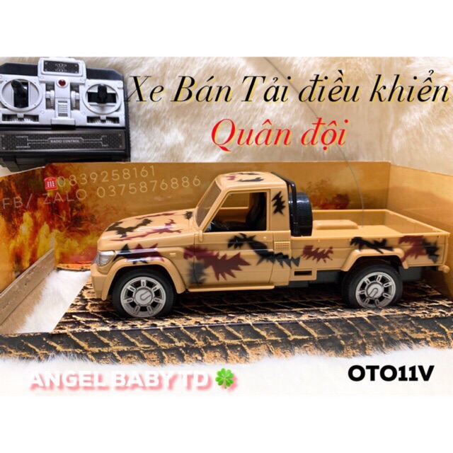 Oto Điều Khiển Bán Tải Quân Đội K.K