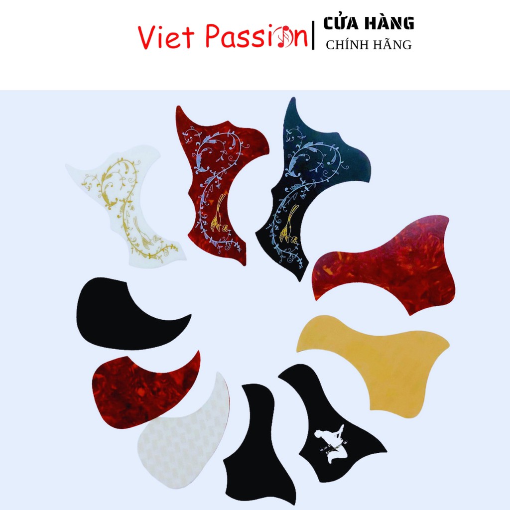 Miếng dán Chim đen và Người chống trầy xước cho đàn guitar acoustic, classic vietpassion