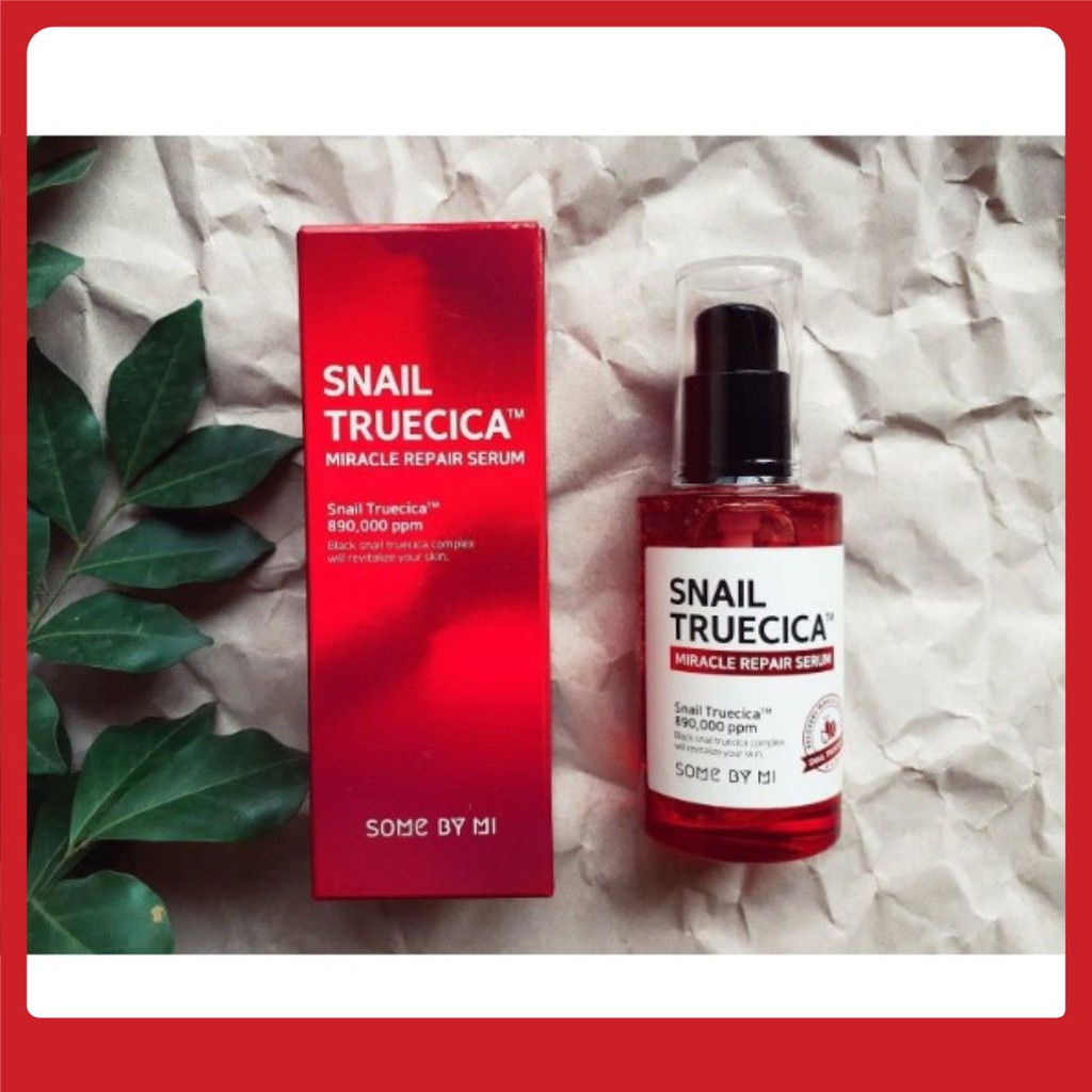 [50ml] Tinh chất ốc sên đen ngừa sẹo lõm sẹo mụn Some By Mi Snail Truecica Miracle Serum