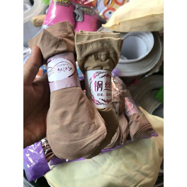 Combo 10 đôi tất da chân xuât Hàn mác tím xịn