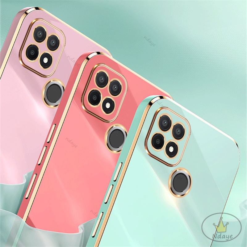Ốp Lưng Realme C21Y C25Y C31 C35 C25 C12 C21 C20 C11 2021 C3 Thoại Màu Trơn Bảo Vệ Máy Ảnh Cho Ốp Điện Realme C21Y C25Y NDYZB