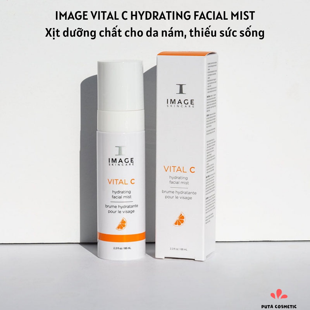 Xịt khoáng Image Vital C Hydrating Facial Mist - Xịt khoáng làm dịu, phục hồi, căng bóng