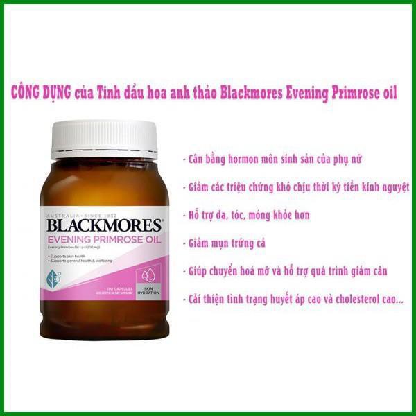 Tinh dầu hoa anh thảo Blackmores 190 viên của ÚC - Điều hòa nội tiết, tăng thụ thai, đẹp da | Thế Giới Skin Care
