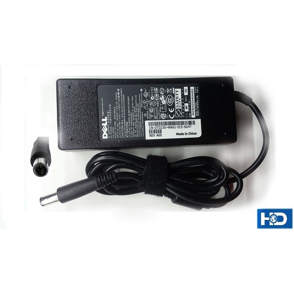 Sạc laptop Dell 19.5V 4.62A  Chân kim TO -Hàng Zin - Bảo hành 12 tháng lỗi đổi hàng mới