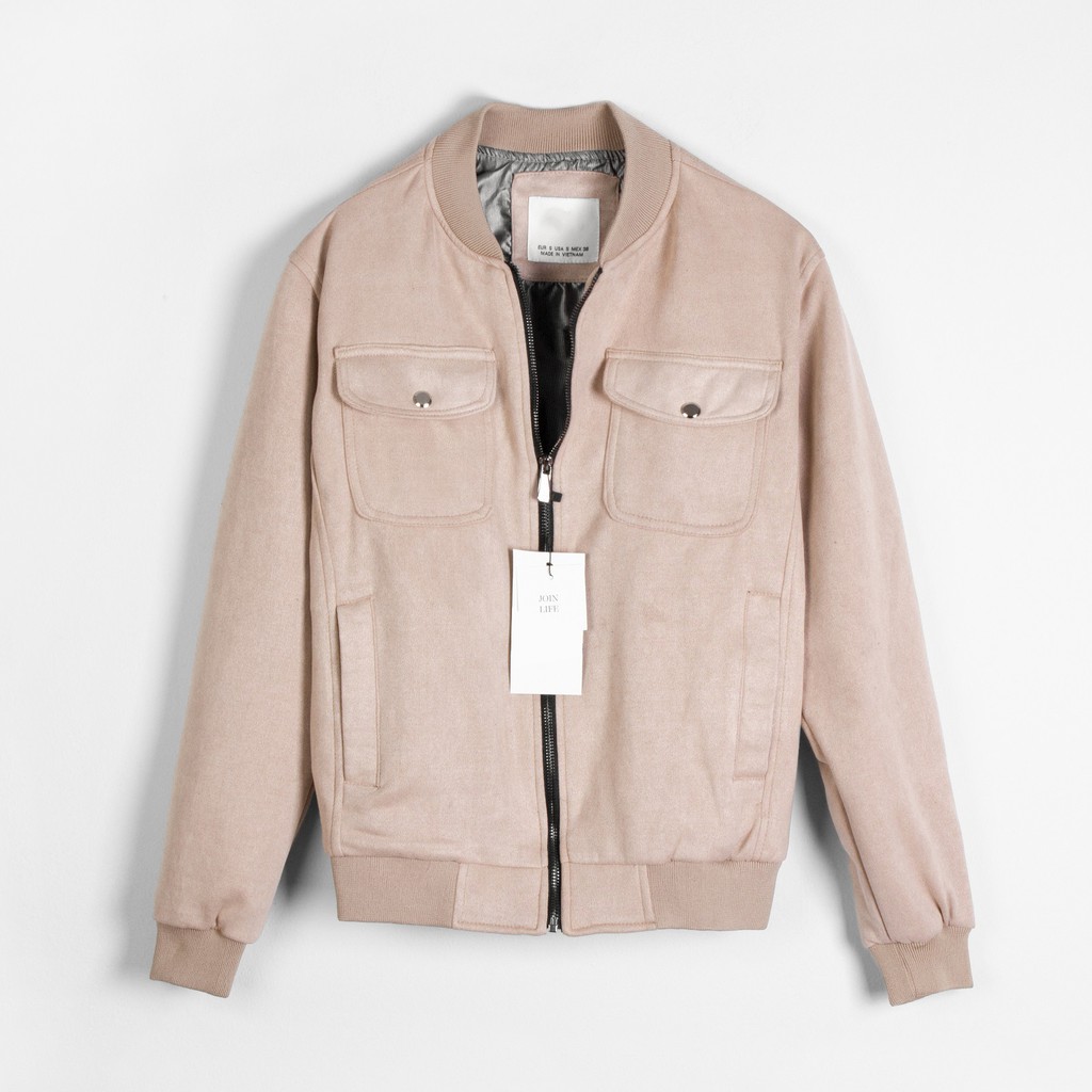 Áo khoác bomber nam ZR 2 túi ngực giả da lộn AKZR26 - Leo Vatino | BigBuy360 - bigbuy360.vn