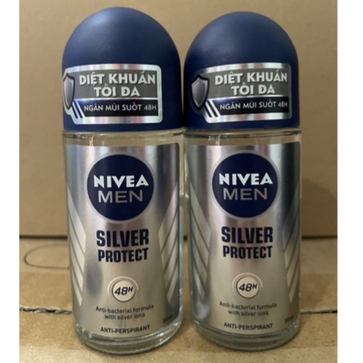 Lăn Ngăn Mùi Nivea Men Phân Tử Bạc Ngăn Mùi Vượt Trội 50ml