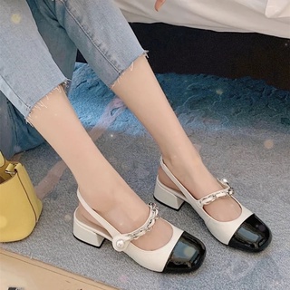 XKM(ẢNH THẬT)Sandal Miu Miu 3p Quai Xích Ngọc Da Bóng Mềm Êm Fullbox Bill Túi Cao Cấp