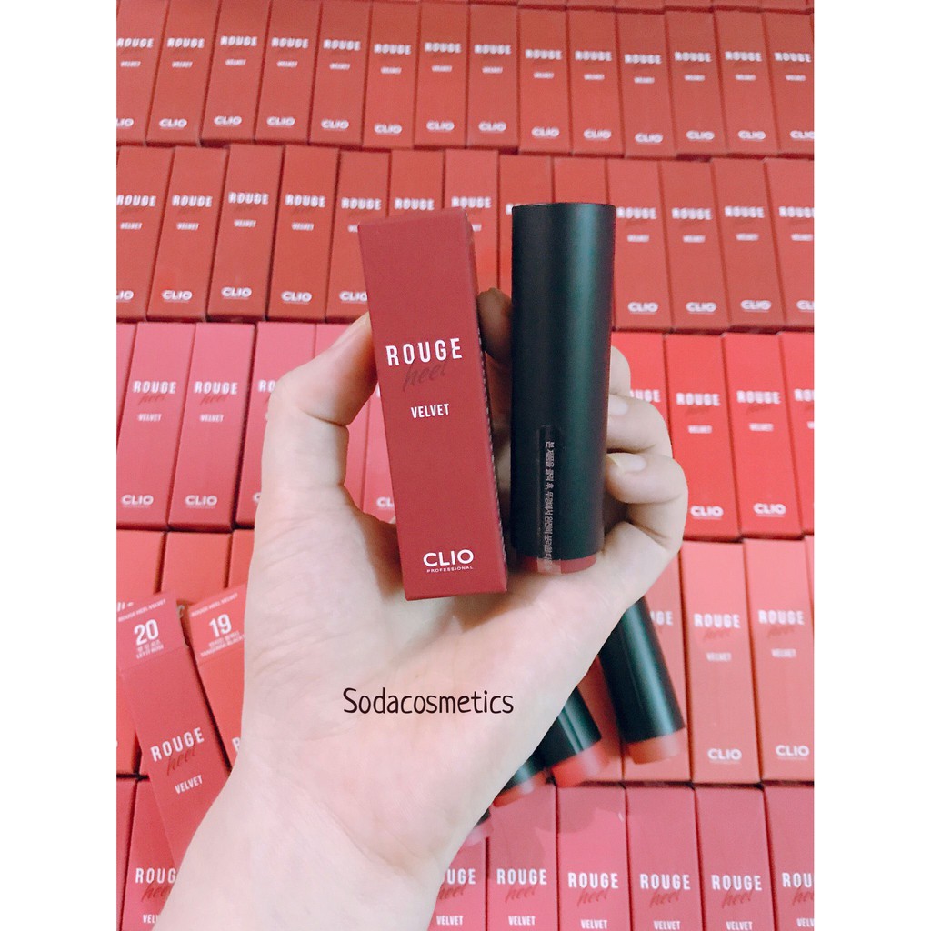 SON THỎI CLIO ROUGE HEEL VELVET