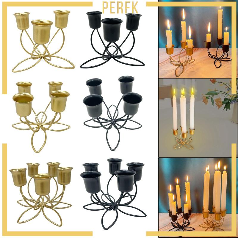 Giá Đỡ Đèn Cầy Màu Vàng Kim Sang Trọng Trang Trí Nhà Cửa / Tiệc Cưới