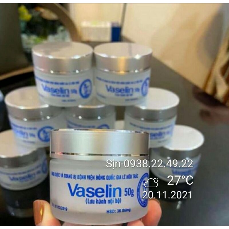 Kem nẻ vaseline viện bỏng quốc gia sáp nẻ viện bỏng hũ bôi chống nẻ hũ100g