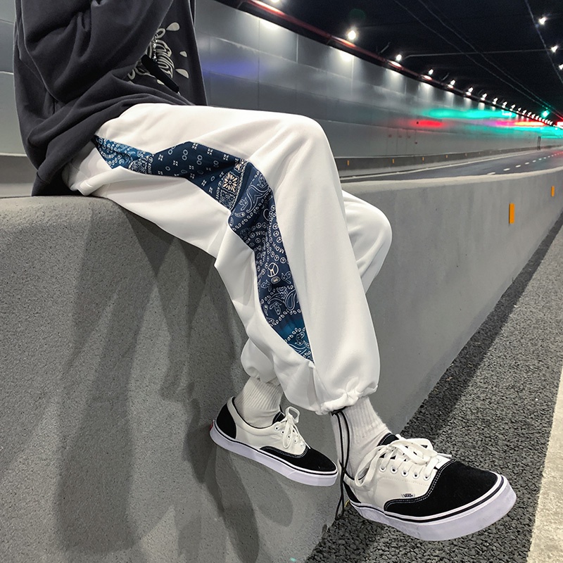 Quần ống rộng thoải mái phong cách Nhật Bản thời trang cho nam size M-3XL