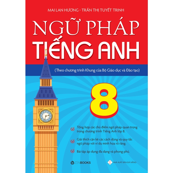 Sách - Ngữ Pháp Tiếng Anh Lớp 8 (Theo CT Khung Của Bộ GD&ĐT) | BigBuy360 - bigbuy360.vn