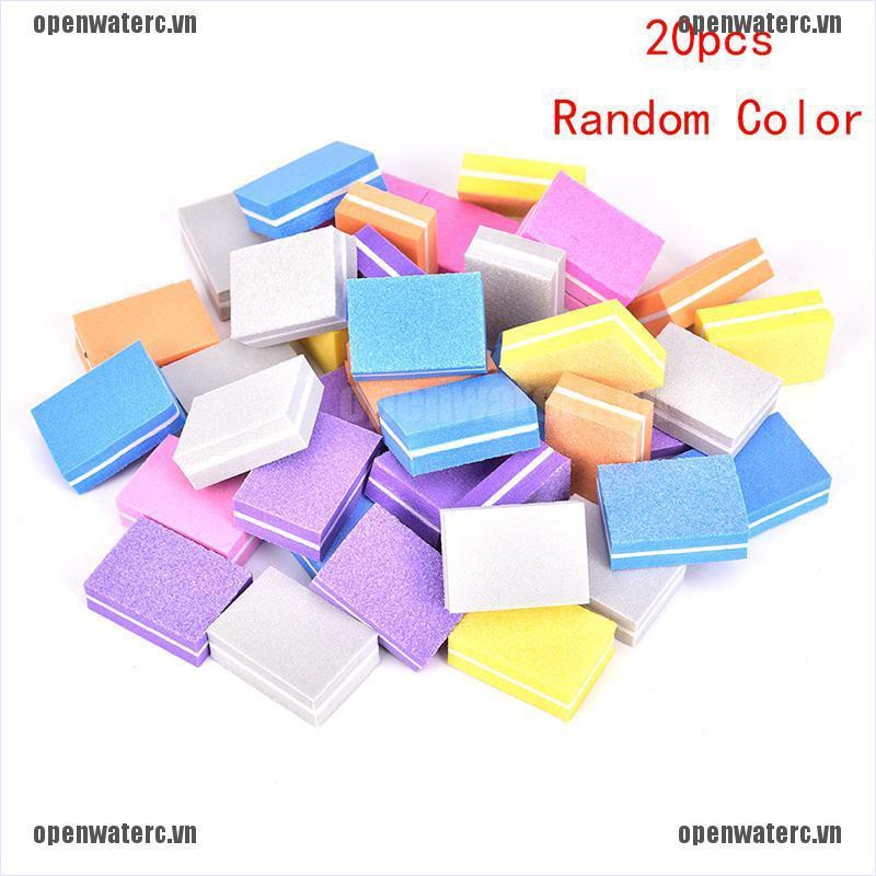 Set 20 Miếng Xốp Hình Vuông Đánh Bóng Móng Tay