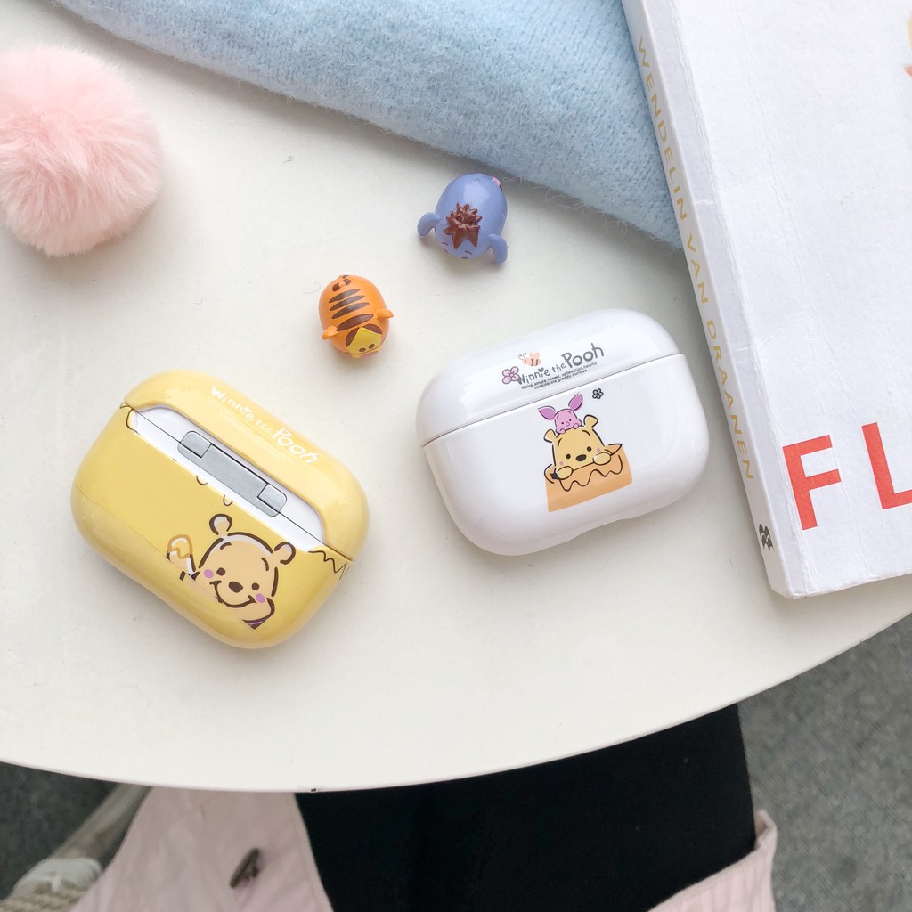 Vỏ Bảo Vệ Hộp Sạc Tai Nghe Airpods 1 / 2 / Pro Hình Gấu Pooh Dễ Thương