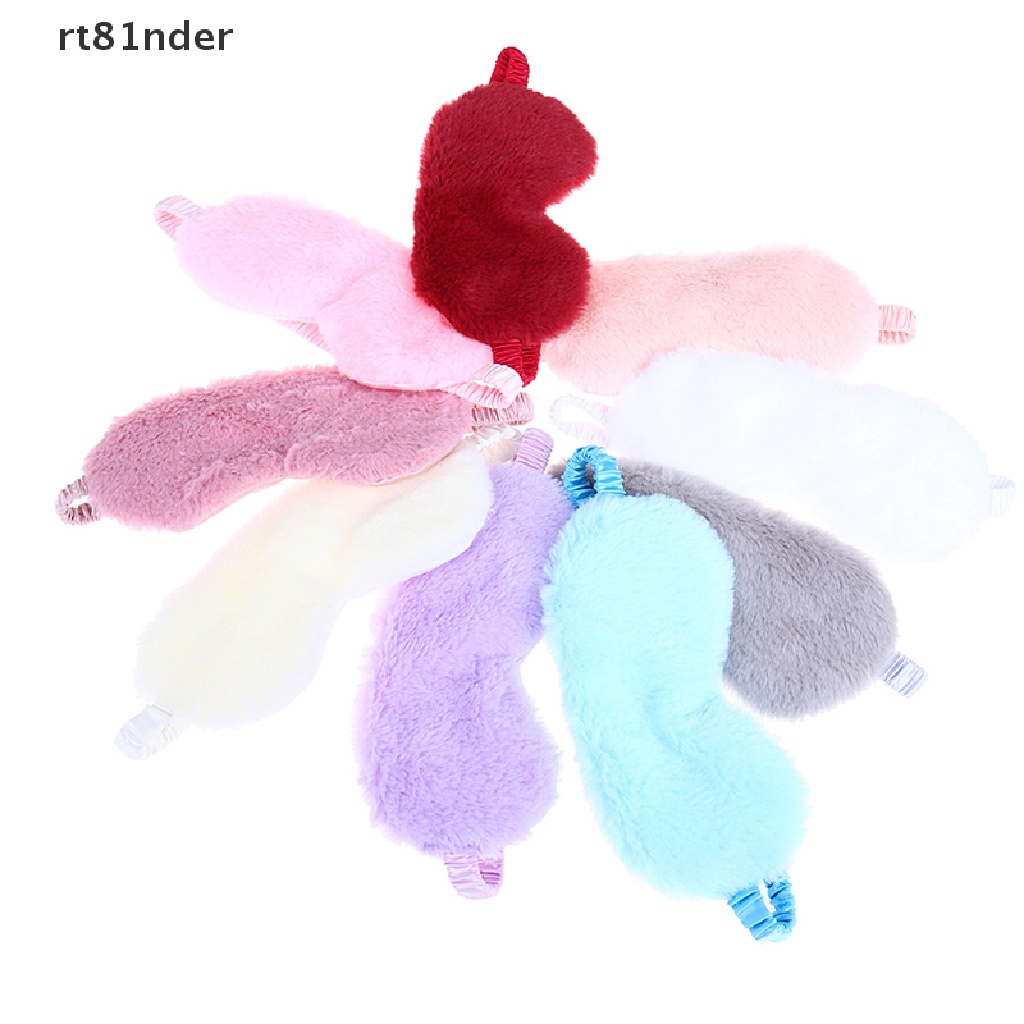 Rt Mặt Nạ Che Mắt Ngủ Vải Lông Mềm Mại Họa Tiết Hoạt Hình Dễ Thương Dùng Khi Đi Du Lịch