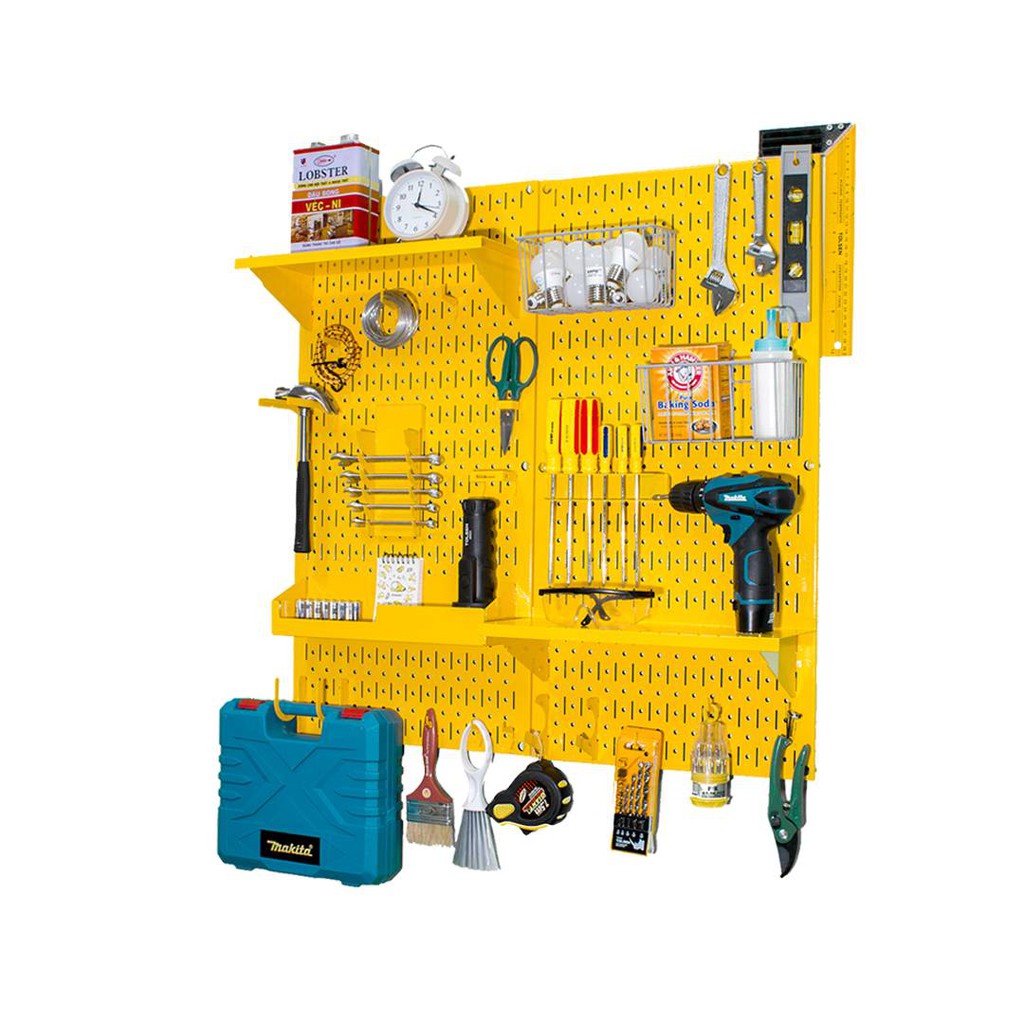 Bảng Treo Đồ Nghề Pegboard Cơ Khí D1 Yellow - Lưu Trữ Trưng Bày Dụng Cụ Sửa Chữa Thông Minh Dễ Tìm Kiếm