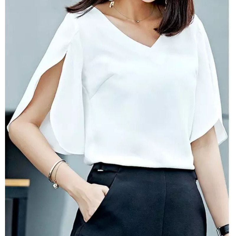 [Mã BMBAU50 giảm 50K đơn 150K] ZERASY - Áo kiểu xẻ tay phong cách sang chảnh