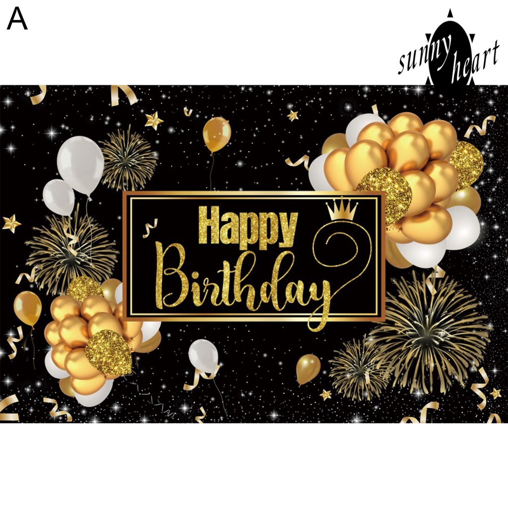 Phông Nền Vải Treo Trang Trí Tiệc Sinh Nhật In Chữ Happy Birthday Độc Đáo