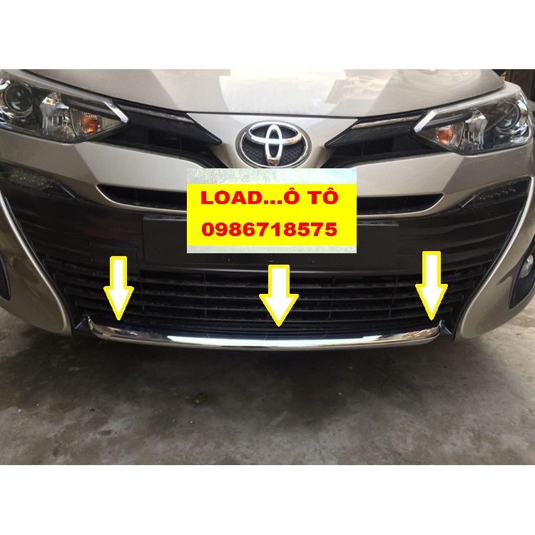 Ốp Mí Cản Trước Xe Toyota Vios 2019-2021 Mạ Crom cao cấp