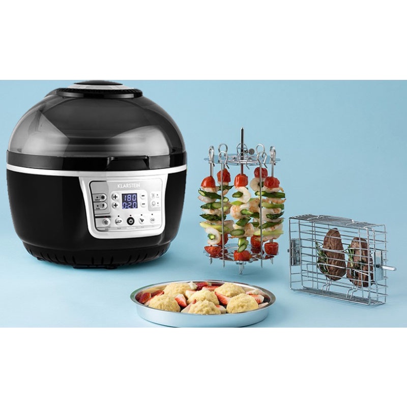 Nồi chiên không dầu Klarstein Turbo 9L, nồi chiên đa năng [Bảo hành 12 tháng]