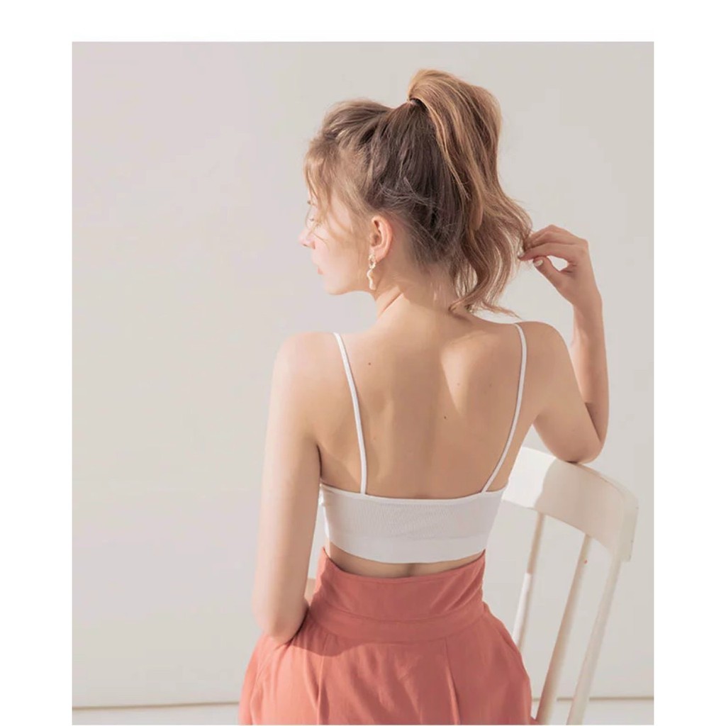 Áo Bra 2 Dây Gân Tăm Cổ V Có Mút Mềm Thoải Mái Thoáng Mát BR25 | BigBuy360 - bigbuy360.vn