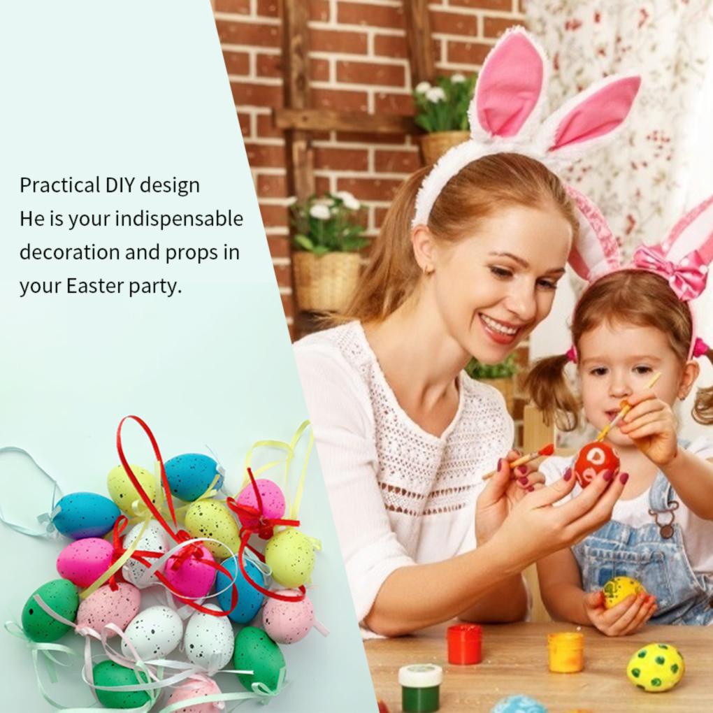 Set 18 Quả Trứng Phục Sinh Bằng Nhựa Dùng Để Trang Trí