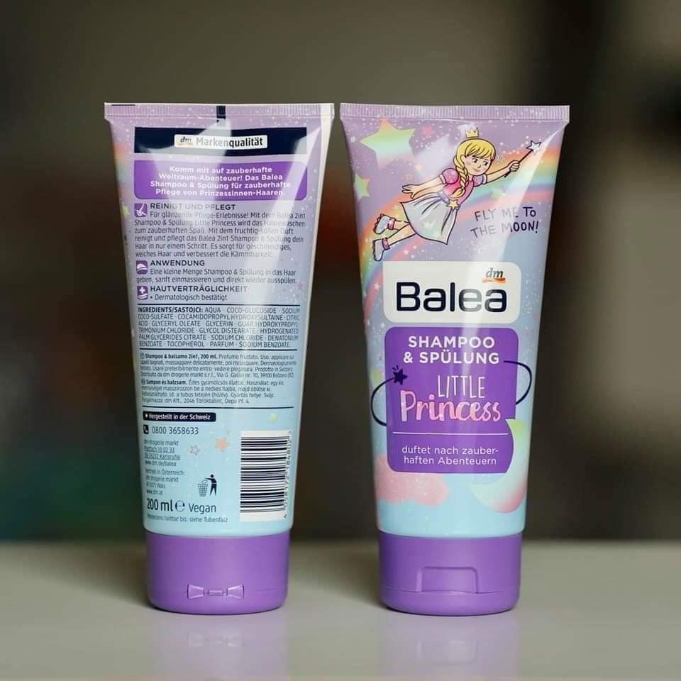 Dầu gội xả Balea 2 in 1 dành cho bé gái