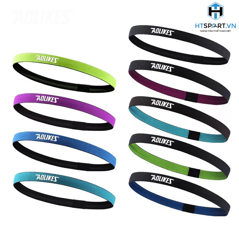 Băng Trán Thể Thao, Băng Đô Tập Gym Thể Hình Nam Nữ Chạy Bộ Tennis Headband Aolikes AL2101