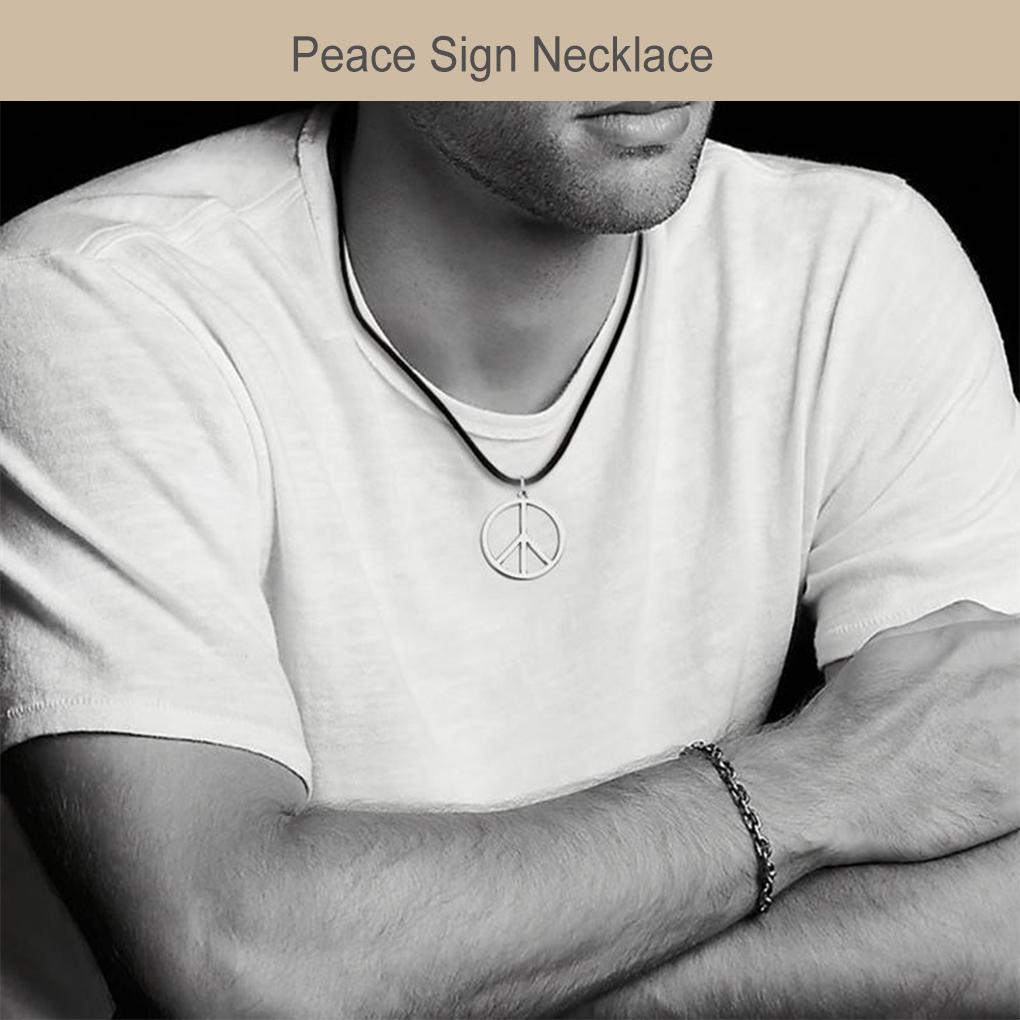 Vòng Cổ Mặt Biểu Tượng Hòa Bình Phong Cách Hippie Những Năm 1960s 1970s