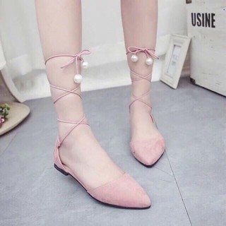 Giày búp bê cột dây chiến binh