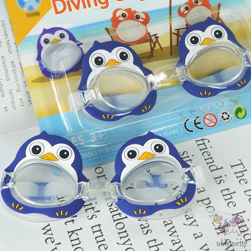 Kính Bơi Silicon Chống Nước Sương Mù Dễ Thương Cho Bé