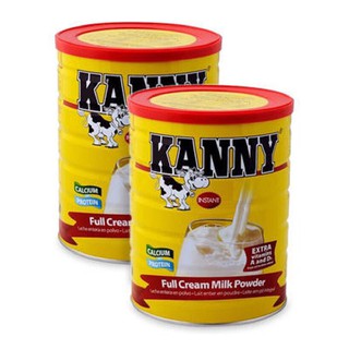 SỮA BỘT NGUYÊN KEM KANNY, lon thiếc 900g.