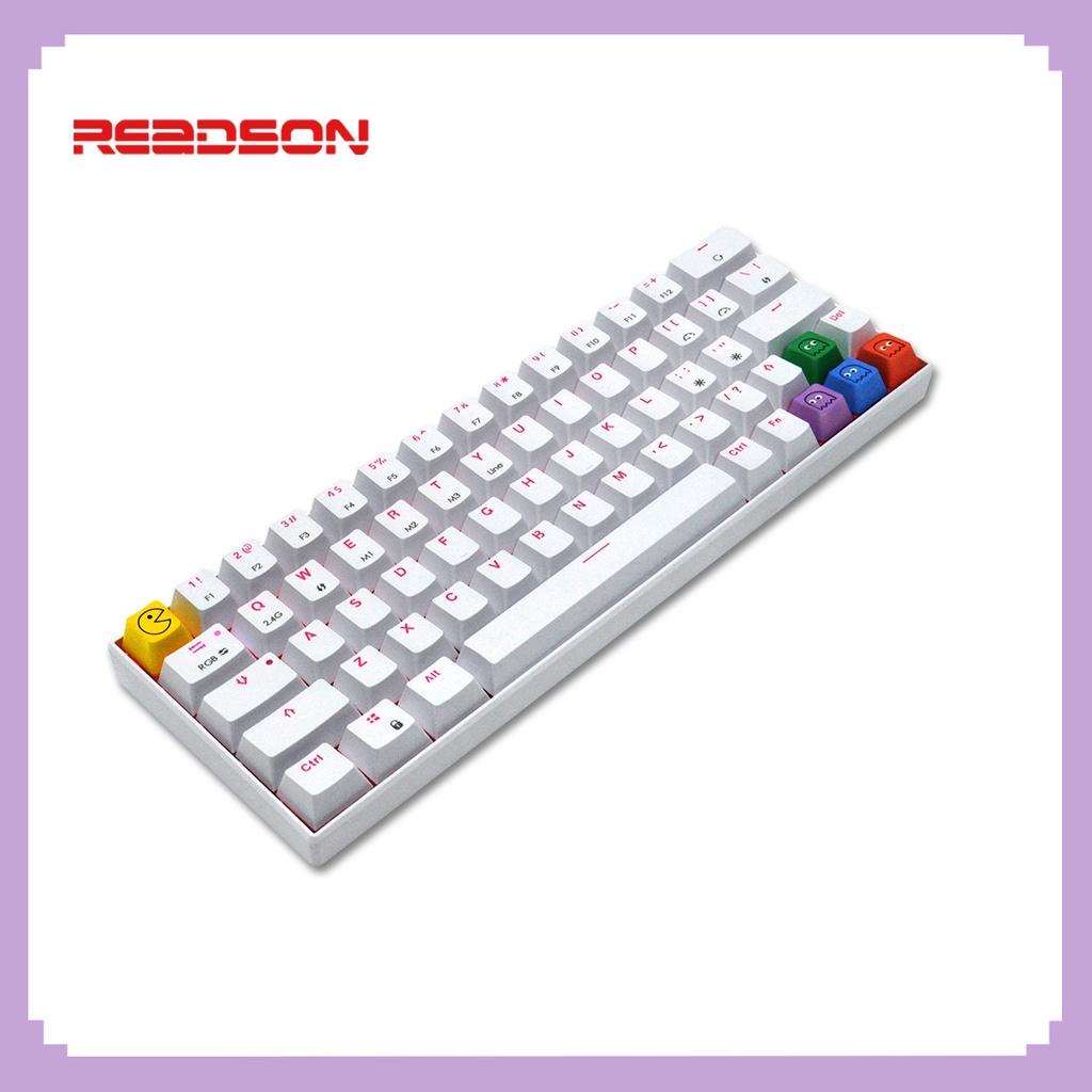 Keycap pbt Mario Pac Man bàn phím cơ bổ sung cá nhân hóa keycap 5 nút