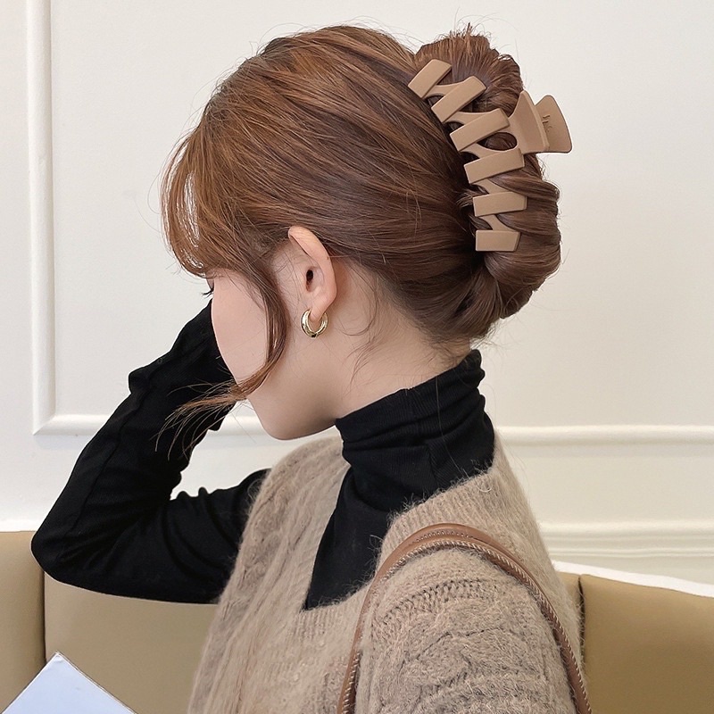 Kẹp Tóc Càng Cua Vintage Cỡ Lớn Phong Cách Hàn Quốc