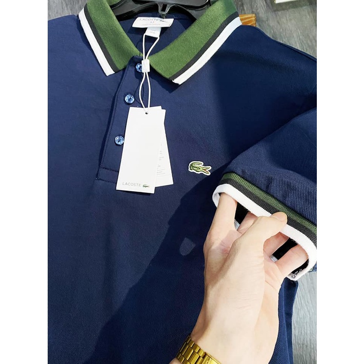 Áo Thun Nam Polo LACOSTE VIỀN Form Regular Made In France Vải Mềm Mịn Mát Cao Cấp DV 3 Màu, Hàng Xuất Xịn