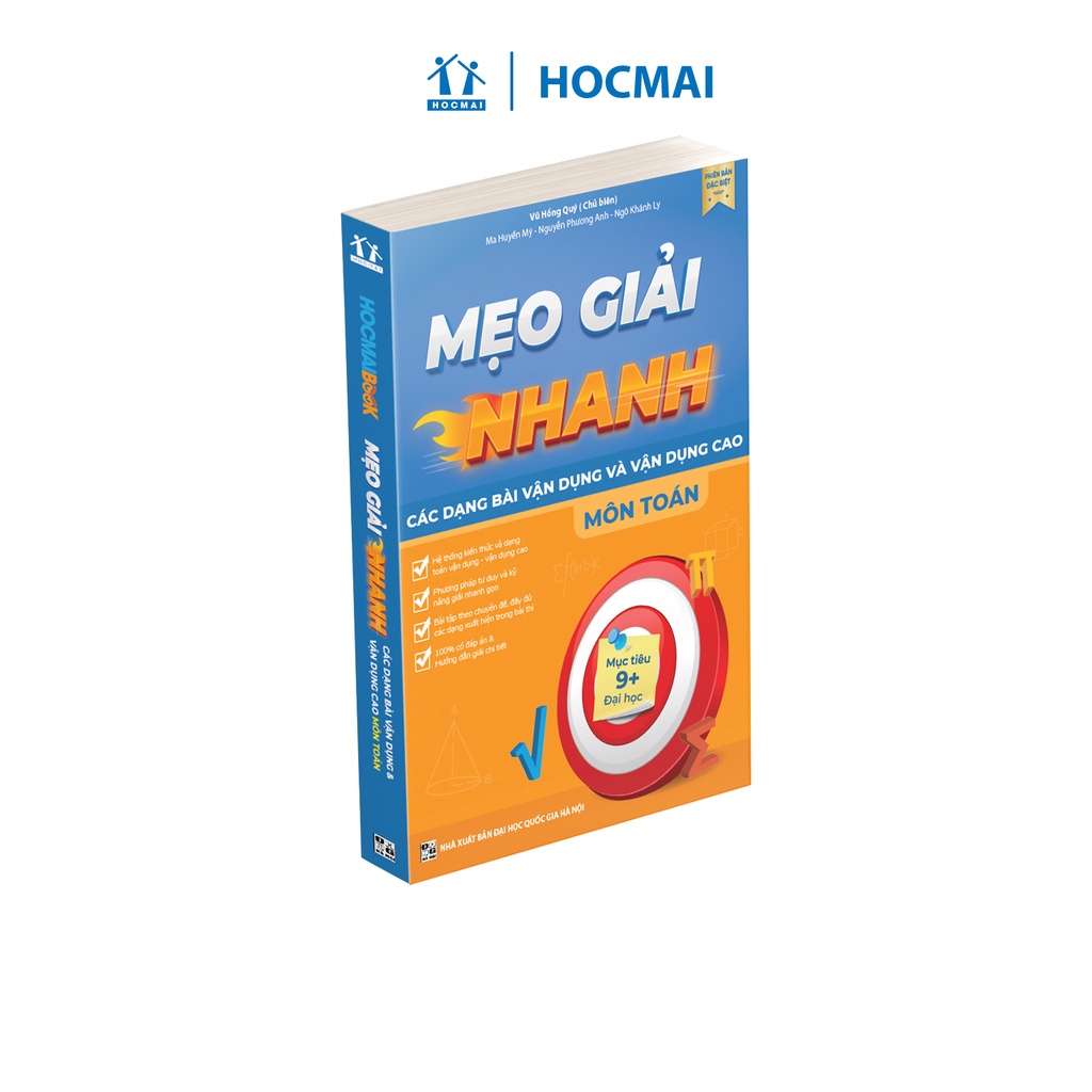 [Mã BMBAU50 giảm 7% đơn 99K] Sách - Mẹo giải nhanh các dạng bài vận dụng và vận dụng cao môn Toán