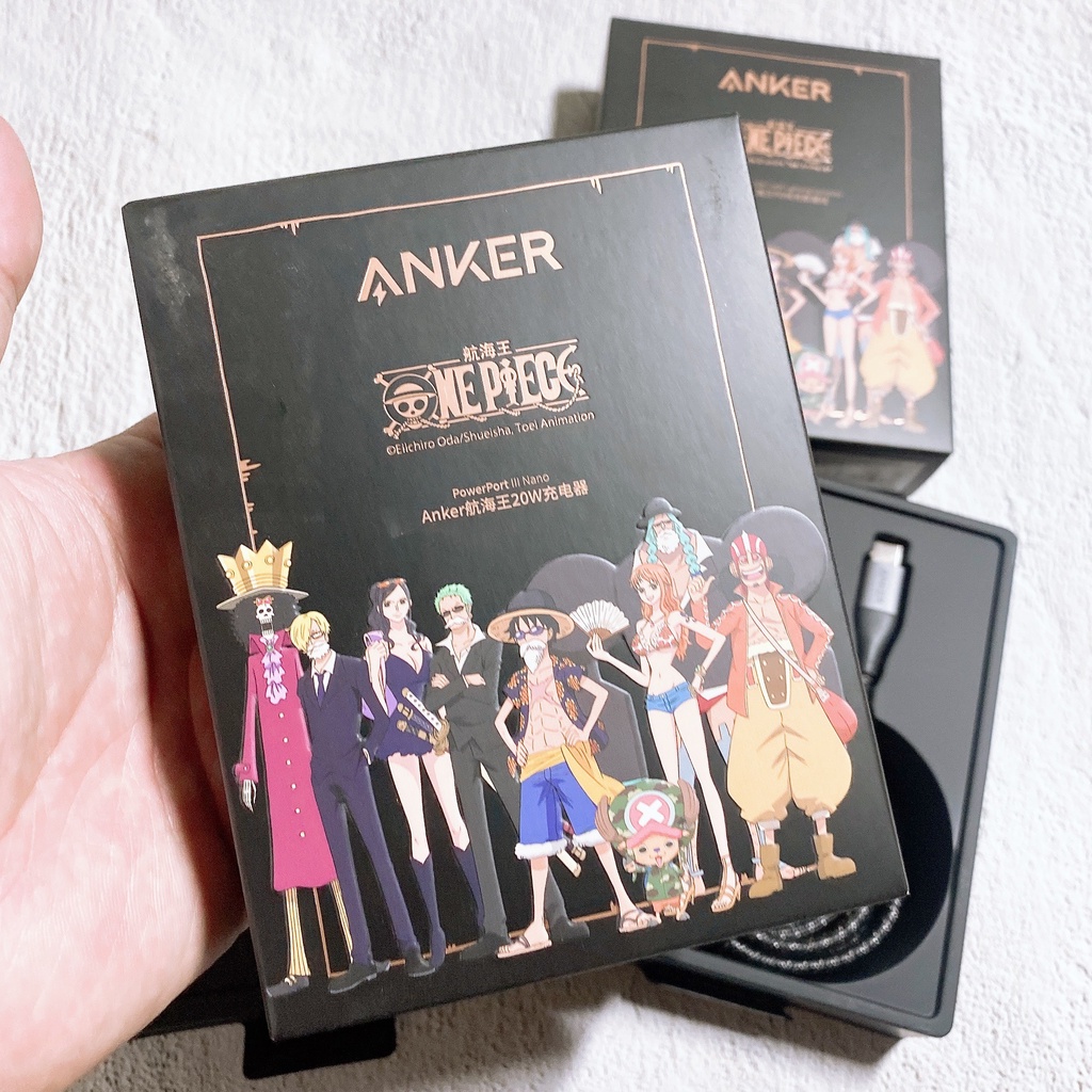 Củ sạc nhanh 20W Anker Onepiece Luffy Nano III + Cáp C to Lighting Phiên bản One Piece - A9541 + A2633