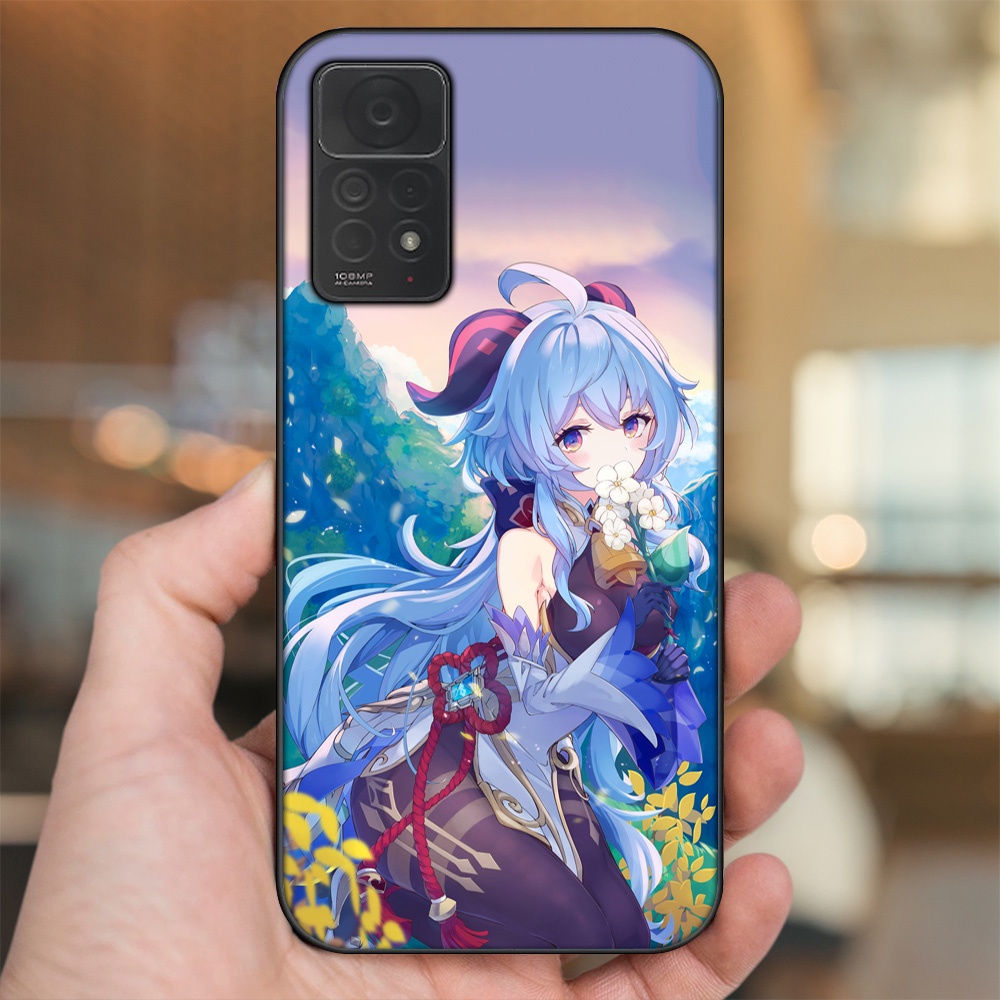 Ốp lưng Xiaomi Redmi Note 11 Pro 4G viền đen in hình Ganyu Genshin Impact