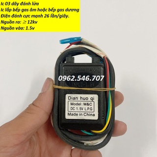 IC Điện Tử Đánh Lửa Bếp Gas âm dương 2 lò (loại tốt-có sơ đồ đấu điện)