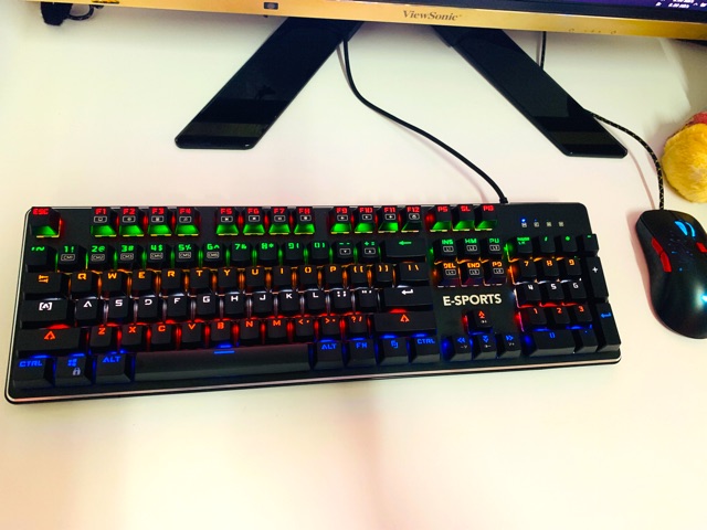 Bàn phím cơ fullsize 104 phím E-SPORTS ZK4 - 21 chế độ led gaming | BigBuy360 - bigbuy360.vn