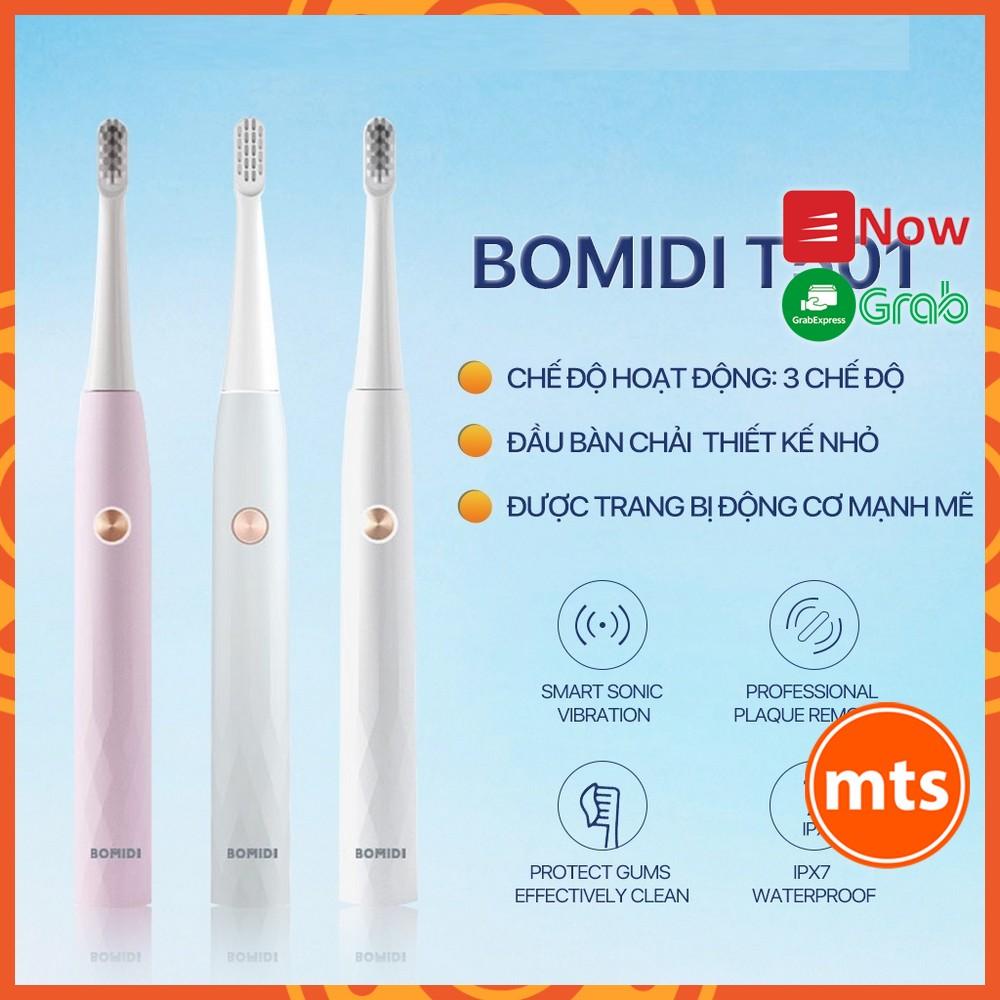 Bàn Chải Điện Bomidi T501 Công Nghệ Sóng Âm máy đánh răng tự động 3 chế độ Làm sạch mảng bám hiệu quả - Minh Tín Shop