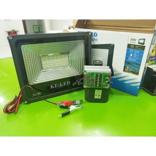 Đèn pha led kẹp nguồn ắc quy 30w dc 12-85v