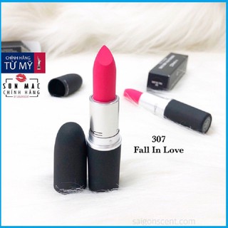 [llethuynga] Son môi Mac màu hồng - Màu 307 Fall In Love hồng noen  - pikachu