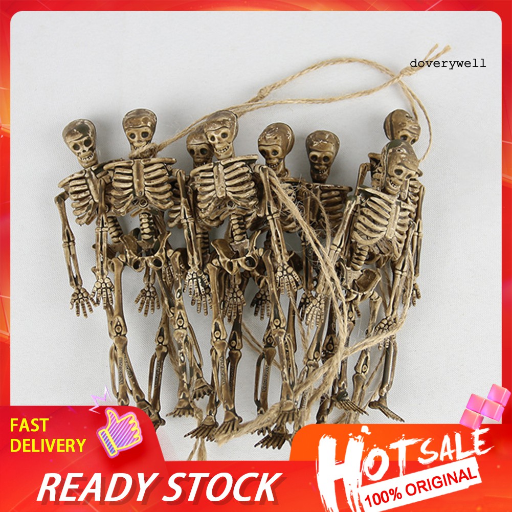 Set 8 Mô Hình Bộ Xương Dùng Để Trang Trí Halloween